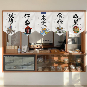 出菜口厨房门