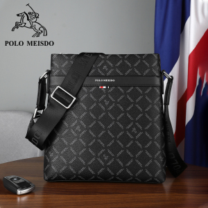 polomeisdo英国保罗男包单肩包大容量男斜挎包商务真皮公文包方形