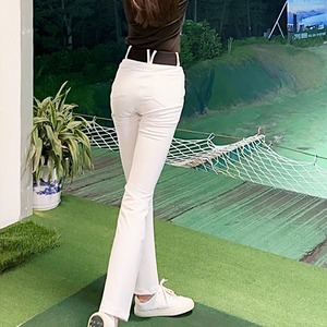 SG高尔夫裤子女夏季女装高腰显瘦微喇叭长裤运动速干裤子开叉球裤