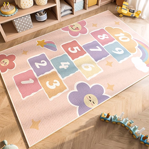 儿童阅读区地毯客厅爬行垫玩具游戏毯子跳房子防滑垫垫子玩耍地垫