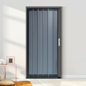 铝合金折叠门推拉门隐形隔断门防火阻燃极窄厨房卫生间阳台商铺门