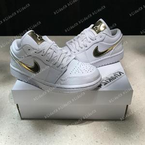 khaki24 air jordan 1 aj1 白金男女低帮潮流休闲球鞋 cz4776-100