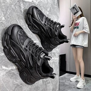 picchio啄木鸟老爹鞋2022春夏季单鞋ins厚底百搭休闲跑步运动鞋.