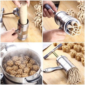 不锈钢夹压式压面机濑粉机家用饸饹机机械制作高明濑粉工具饸饹面