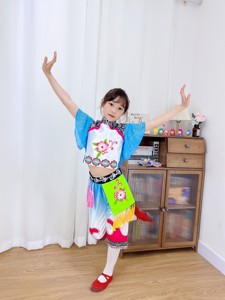 傣族舞蹈服六一儿童古典舞水梦瑶演出服表演服装女中国舞民族女童
