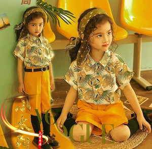 80-90年代港风怀旧演出服影楼复古女童艺术照儿童港风写真服