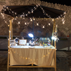 小吃烤肠网红夜市摆摊小推车宣传广告海报布喷绘布装饰贴纸订制设计