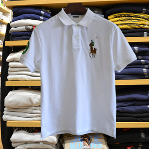 美国马标拉夫劳伦短袖polo衫男保罗大马标半袖彩色男士夏季t恤