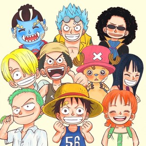 海贼王全家福卡通动漫印花十字绣新手刺绣卧室自己绣手工5d钻石画