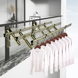 tb188201652534淘宝阳台固定式晾衣杆伸缩户外推拉晒衣架家用室外