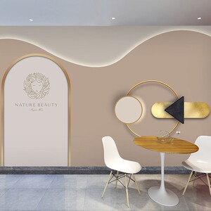 院背景墙装饰做脸面部护理美容护肤宣传写真广告海报贴纸墙贴画挂图