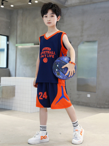 儿童篮球服套装男童24号科比球衣速干背心训练服定制运动背心球服