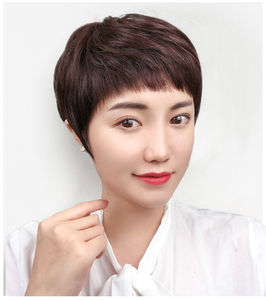 假发真发全真人发短发年轻2021年新款时尚夏季整顶减龄假发短发女