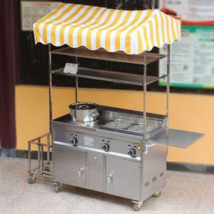 汤桶煮面串串麻辣烫多功能小吃车商用油炸车夜市流动臭豆腐摆摊车