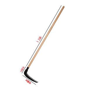 镰刀户外长柄加i长大杉镰刀廉草刀农割全钢手工锻打用刀割草大扇