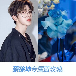 【饭制】蔡徐坤玫瑰合集蓝色妖姬摇摇乐水晶手链项链荆棘戒指胸针