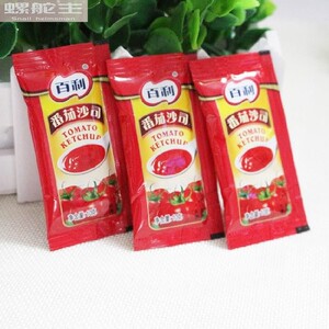番茄酱 300包 华莱士沙司 烘焙原料烧烤调料汉堡店番茄蘸酱