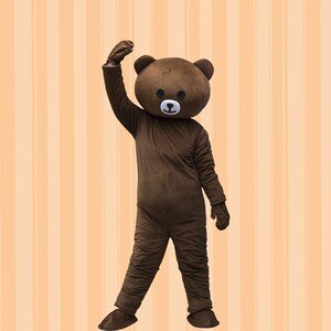 成人发传单布朗熊行走玩偶衣服道具抖音同款网红熊卡通人偶服装