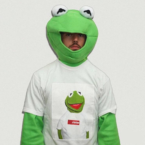 g验 supreme 08ss kermit 科密特经典青蛙美潮宽松男女短袖t恤夏
