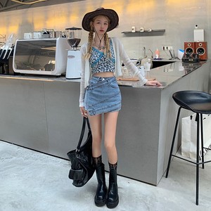 卡依娜夏季新品辣妹子超喜欢潮流显瘦牛仔短裤休闲时尚欧美包臂裤