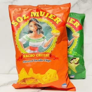 美国进口Sol Mujer墨西哥少女玉米片189.4g芝士浓香味牛油果味道
