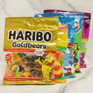 临期特价 哈瑞宝金熊橡皮糖热带水果葡萄蓝精灵软糖175g零食糖果