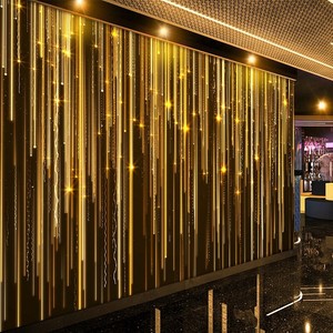 个性科技感仿发光壁纸星光星空墙纸 ktv酒吧装修墙布直播间背景墙