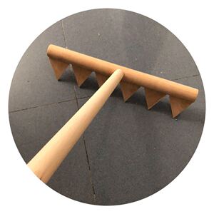 定制枯山水耙子  三角齿木耙 河流耙子 榉木木耙禅意园林景观工具