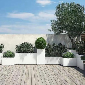 玻璃钢户外花箱阳台花槽花园花池庭院花坛露台种菜种植箱室外花盆