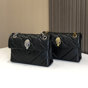 外贸纯元kurt geige*鹰头包 方形拉链菱格休闲链条包单肩包