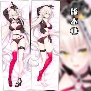 创意fategrandorder泳装黑贞黑贞德动漫双层等身抱枕2wt抱枕套