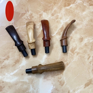 咬嘴花梨木烟斗咬嘴配件实木烟斗尾巴手工9mm烟嘴过滤嘴可循环嘴