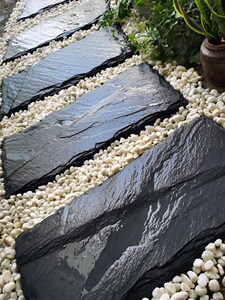 00枫雪菲舞淘宝青石板碎拼石片铺路石仿古文化石室外老石板庭院地砖