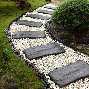 雨花石铺装庭院效果图图片