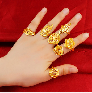 周大生金指环女