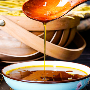 内蒙古特产米家油坊香田谷压榨胡麻油亚麻籽油冷榨二等品家庭1l装