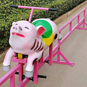 新款网红无动力竞赛小猪快跑亲子骑小猪赛跑景区农庄打卡玩具定制
