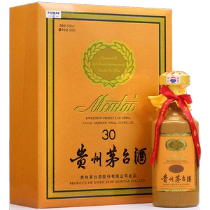 【年份老酒】30年贵州茅台53度单瓶500ml整箱6瓶酱香型陈酿老酒