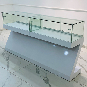 烤漆字母展示柜样品展览台产i品展示台玻璃中岛陈列台公司展柜展