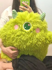 怪兽大学玩具屋绿毛怪毛绒玩具抱枕靠枕睡枕办公室靠椅枕玩偶玩具