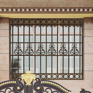 铝艺阳台防盗窗铝合金防盗网室外窗户儿童安全防护拦窗花安装定制