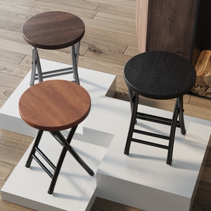 圆形折叠凳配圆桌的凳子可以折叠的凳子折贴凳收折凳子简易餐桌椅