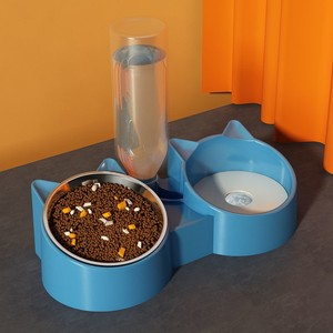 狗食盆大号大型犬高颜值狗碗防打翻宠物饭盆柯基泰迪狗粮盆不锈钢