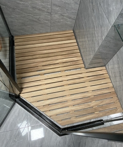 浴室地垫淋浴房防滑吸水木脚垫卫生间防腐木地板垫厕所防水脚.