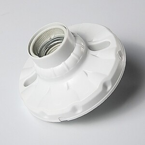 公牛陶瓷灯头灯座螺口暗装led灯座e27明装罗口吊顶吸顶螺纹灯底座