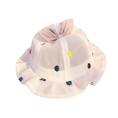儿童渔夫帽d夏天遮阳宝宝软檐帽子婴儿欧式夏季薄款公主女婴遮阳