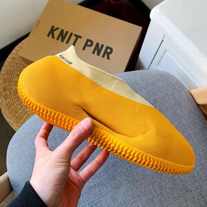 椰子nmd yeezy香蕉黄黑棕防滑耐磨透气低帮休闲运动袜子鞋男女款