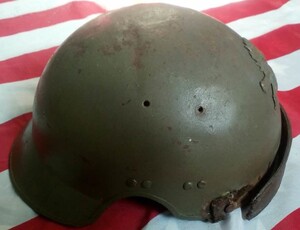 一战二战法国炮兵头盔法军版原品头盔安全盔安全帽古董收藏钢盔