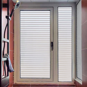 百叶窗贴纸卫生间磨砂玻璃贴膜防窥防走光厕所窗户贴纸透光不透明