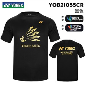 新款尤尼克斯羽毛球服男女yy速干短袖t恤泰国公开赛文化衫纪念款